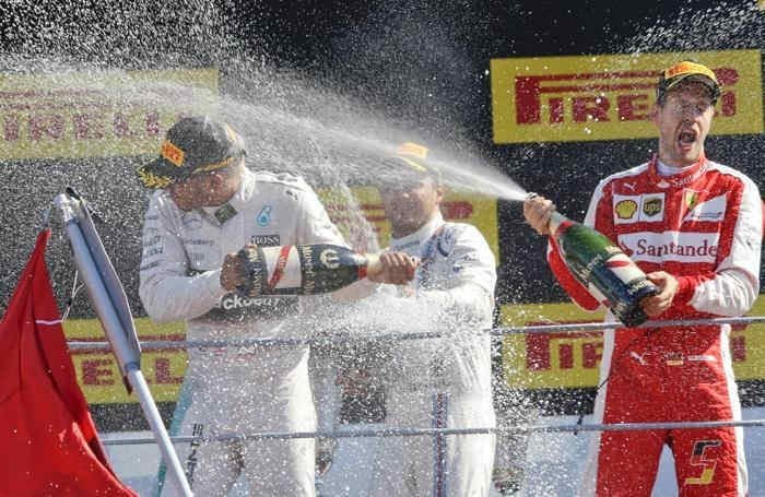 Podio Monza F1 2015