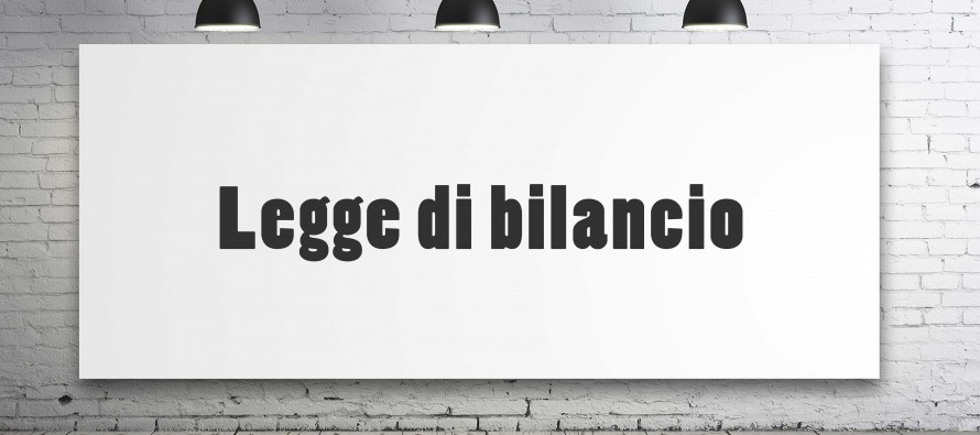testo legge di Bilancio