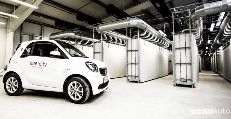 magazzino ricambi per auto elettriche