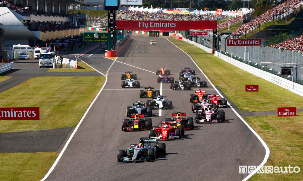 Gp Giappone F1 Suzuka 2017 partenza