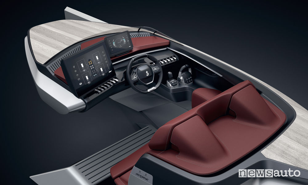Peugeot i-Cockpit nella nautica Beneteau Sea Drive Concept