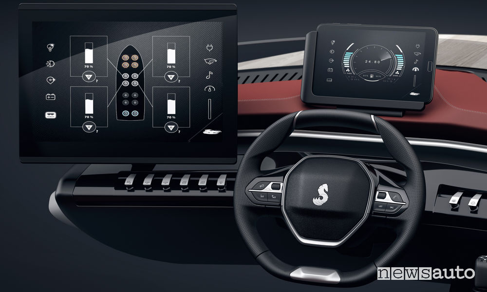 Peugeot i-Cockpit nella nautica Beneteau Sea Drive Concept