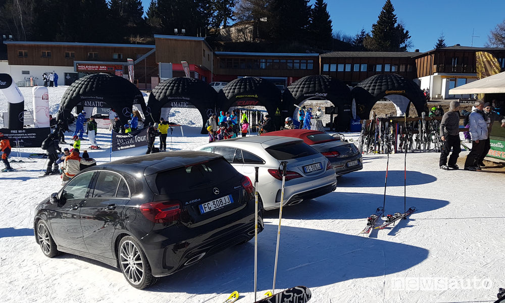 Sulla neve in 4x4 Mercedes-Benz 4Matic