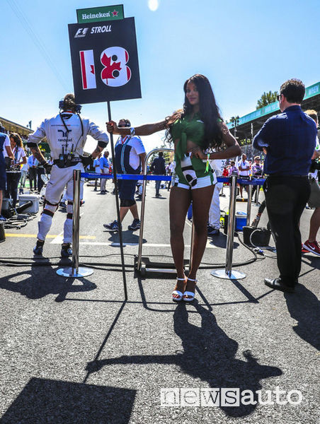 ragazze Formula 1 grid girl