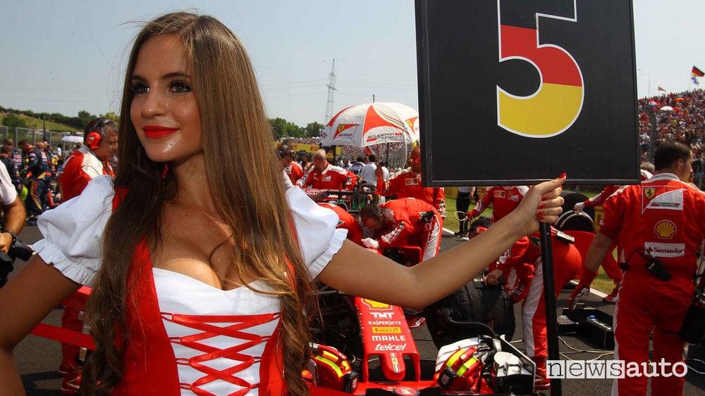 ragazze Formula 1 grid girl