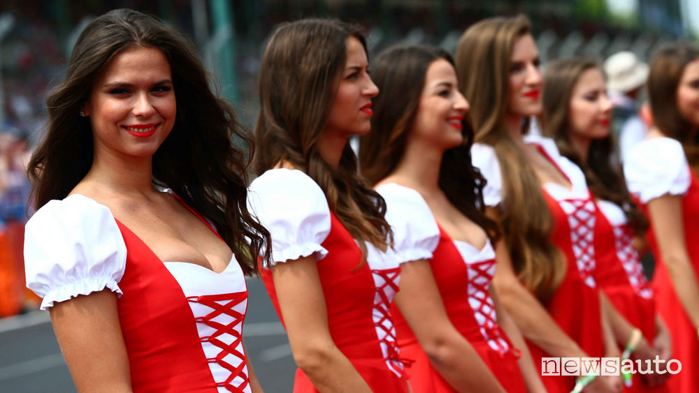 ragazze Formula 1 grid girl