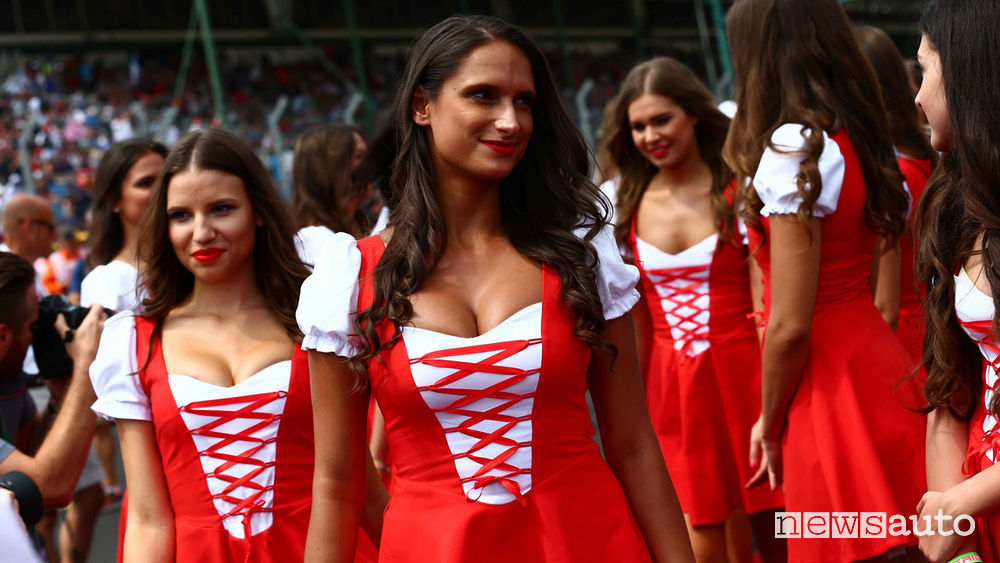 ragazze Formula 1 grid girl