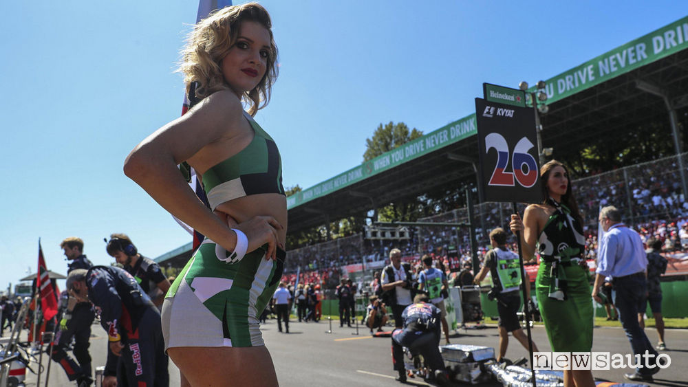 ragazze Formula 1 grid girl