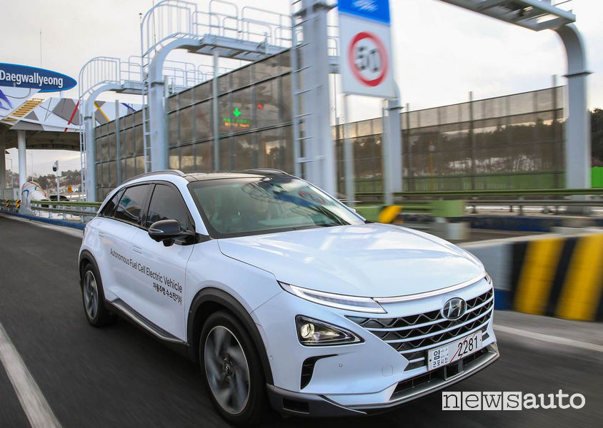Guida autonoma Hyundai Nexo test Seul