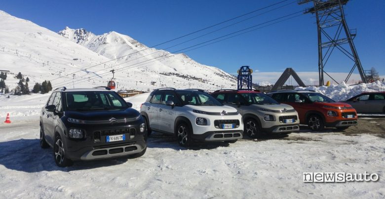 Citroen C3 Aircross sulla neve