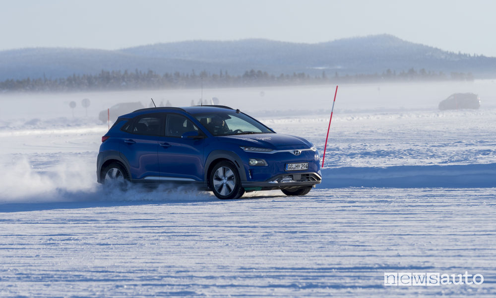 Test auto elettriche Hyundai in condizioni estreme