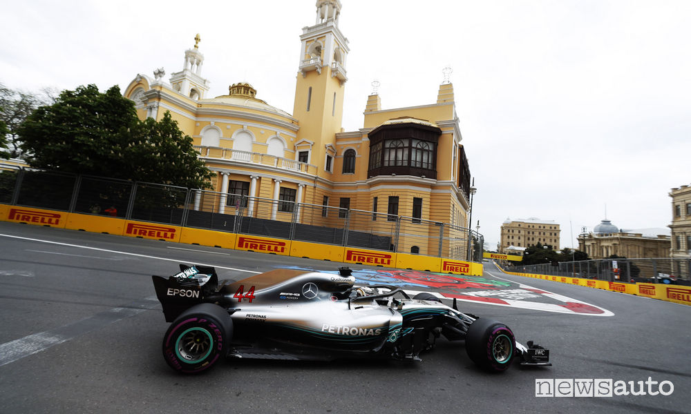 Qualifiche F1 Gp Azerbaijan Mercedes Hamilton