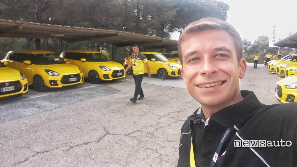 Marco Paternostro prova la Suzuki Swift Sport