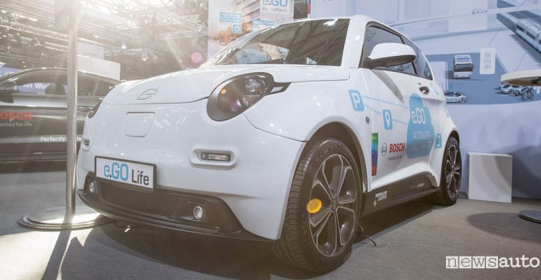 Parcheggio autonomo Bosch e.GO