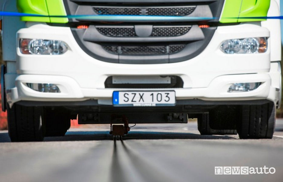 Strada intelligente eRoad Arlanda Svezia