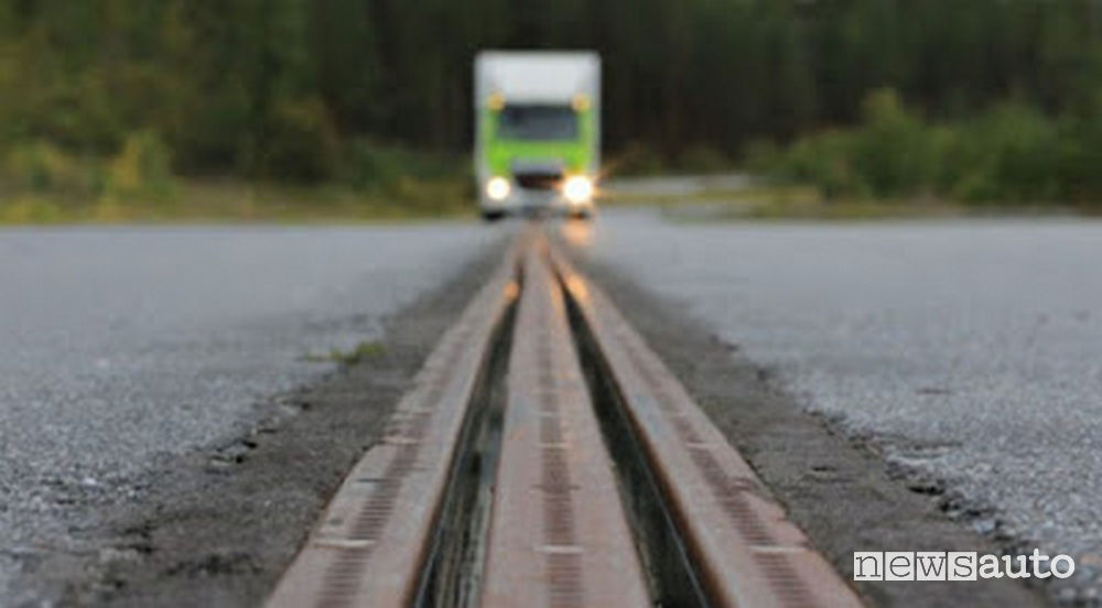 Strada intelligente eRoad Arlanda Svezia