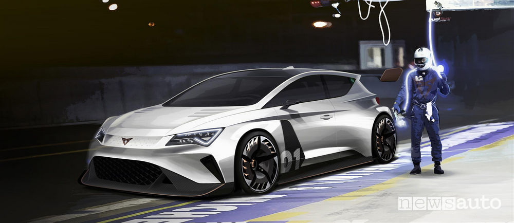 Cupra E-Racer auto elettrica da corsa di Seat Motorsport