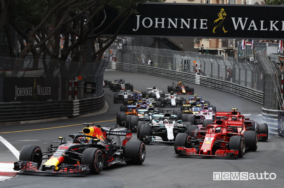 F1 2018 partenza Gp Montecarlo