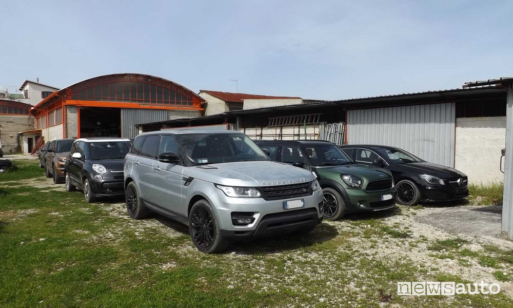 auto rubate ritrovate dalla Polizia