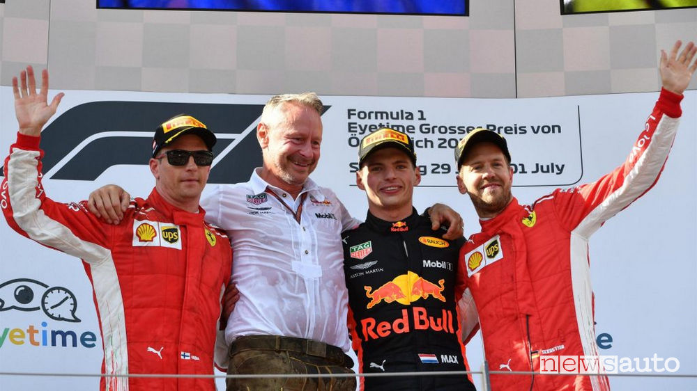 F1 2018 podio Austria