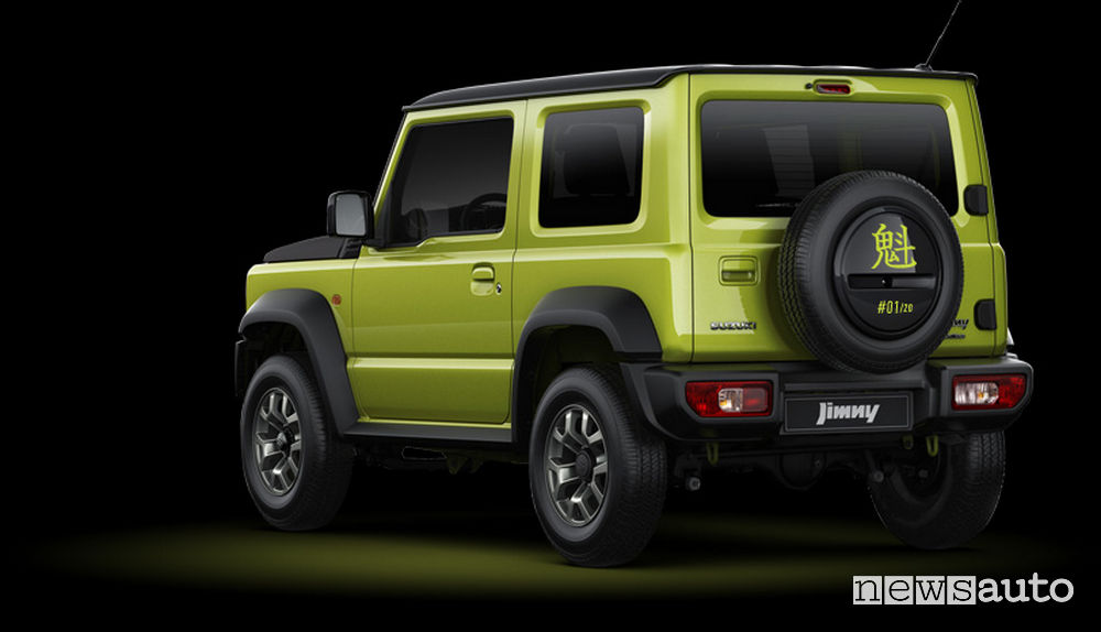 Posteriore Suzuki Jimny Sakigake giallo