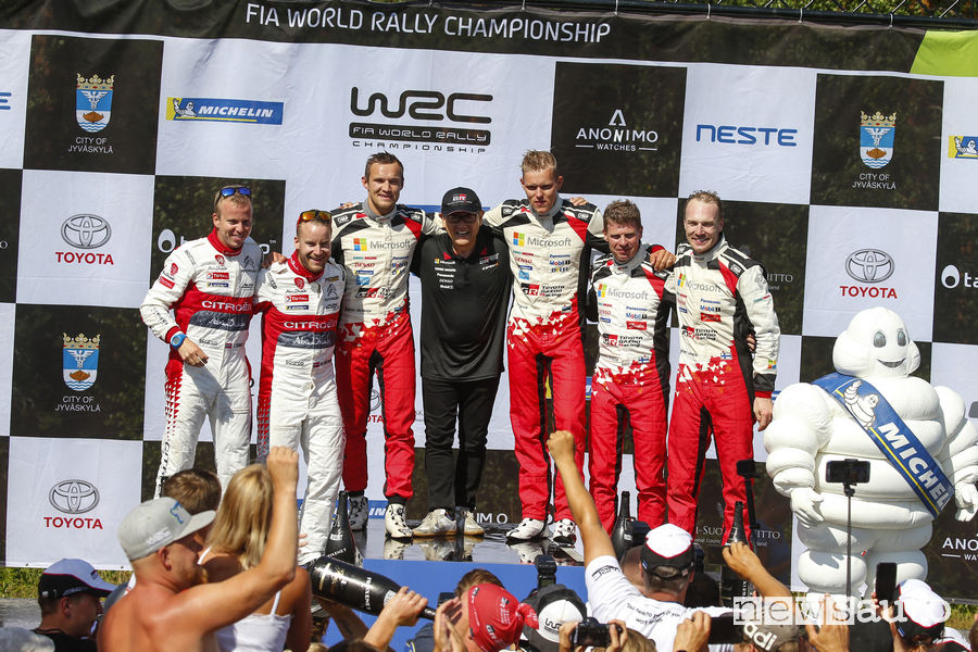 WRC 2018 podio Rally di Finlandia