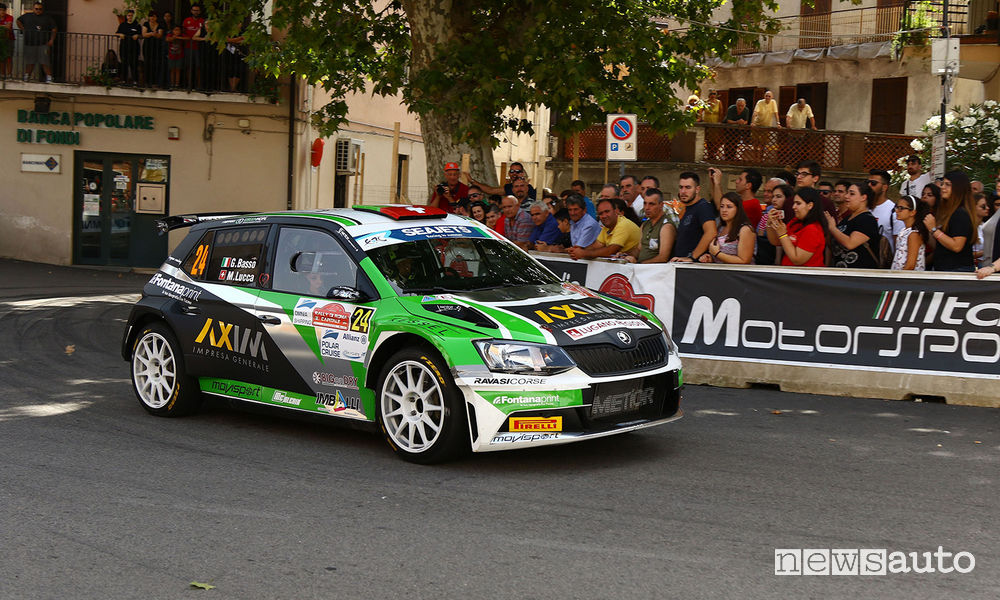 Giandomenico Basso, Moira Lucca (Skoda Fabia R5 #24, Movisport) Rally di Roma 2018