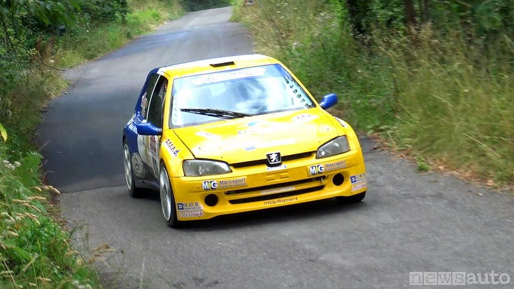 auto da corsa storiche Peugeot 106 rally