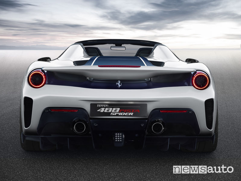 Ferrari_488 Spider Pista 2019, posteriore