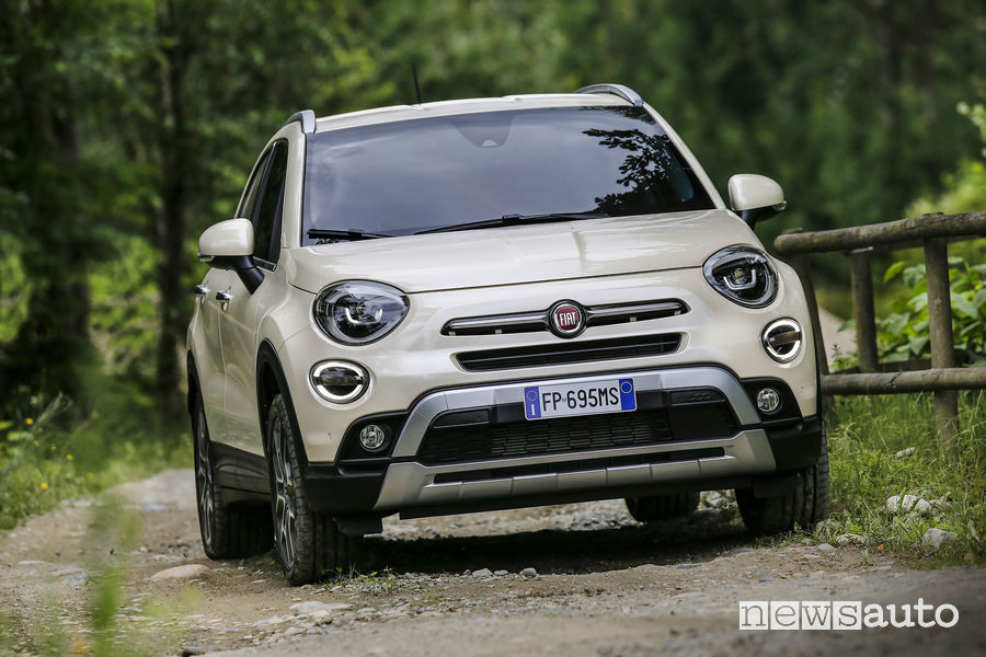 Nuova Fiat 500X 2019, vista frontale City Cross