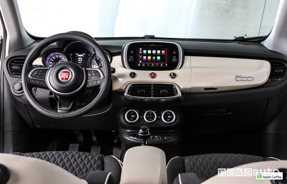 Nuova Fiat_500X 2019, plancia strumenti