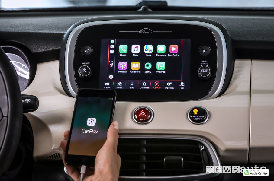 Nuova Fiat_500X 2019, Apple Car Play