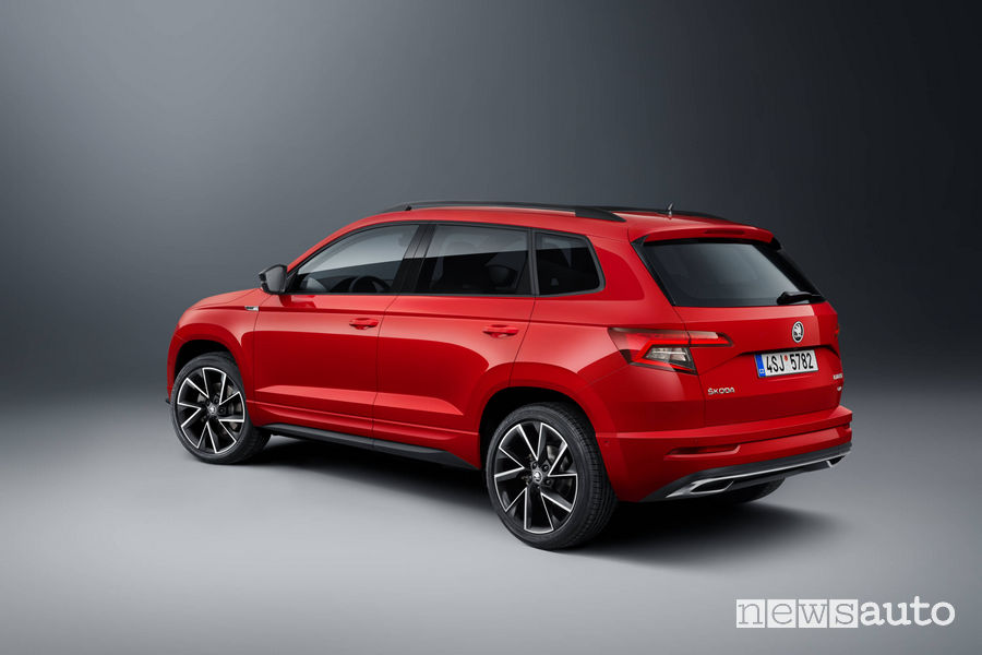 Vista laterale Skoda Karoq_Sportline 2019