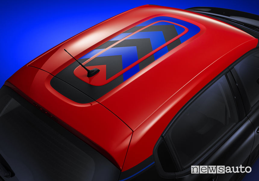 Citroen C3 JCC+, tetto con dettagli chevron