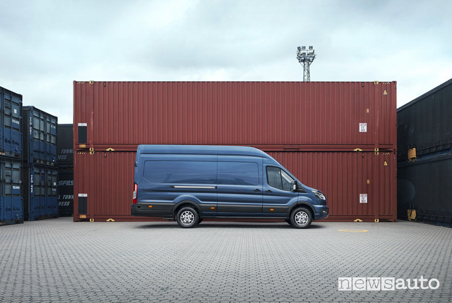 Nuovo Ford_Transit 2019, vista laterale