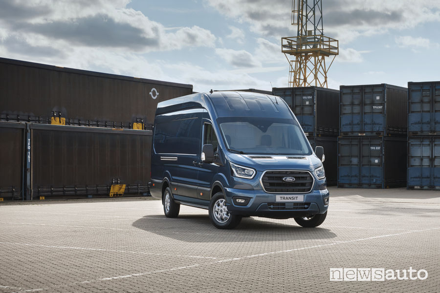 Nuovo Ford_Transit 2019, vista frontale
