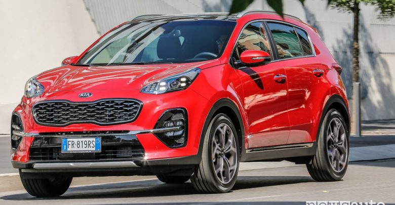 Kia Sportage 2019 GT Line, vista di profilo