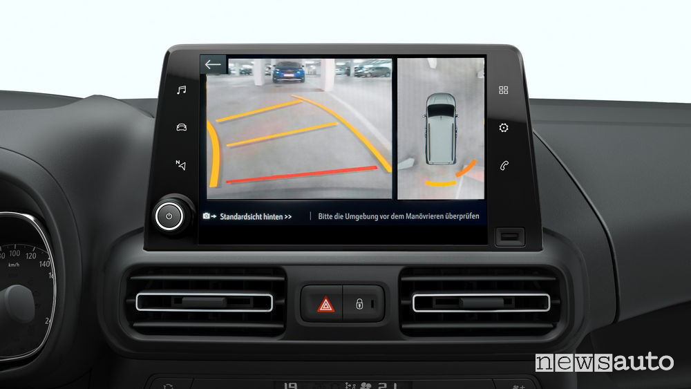 Opel_Combo Life 2019, immagini telecamera posteriore 180°