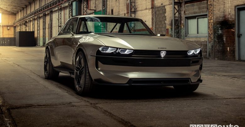 Novità Peugeot e-Legend Concept, vista di profilo