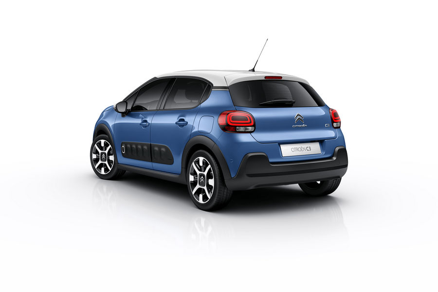 Citroen C3, vista posteriore