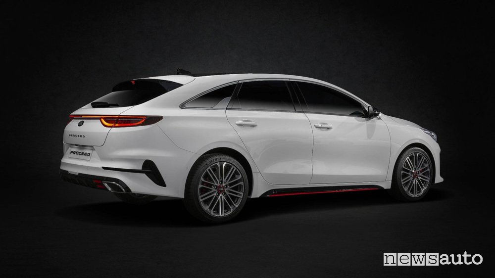 Kia Proceed 2019, vista laterale