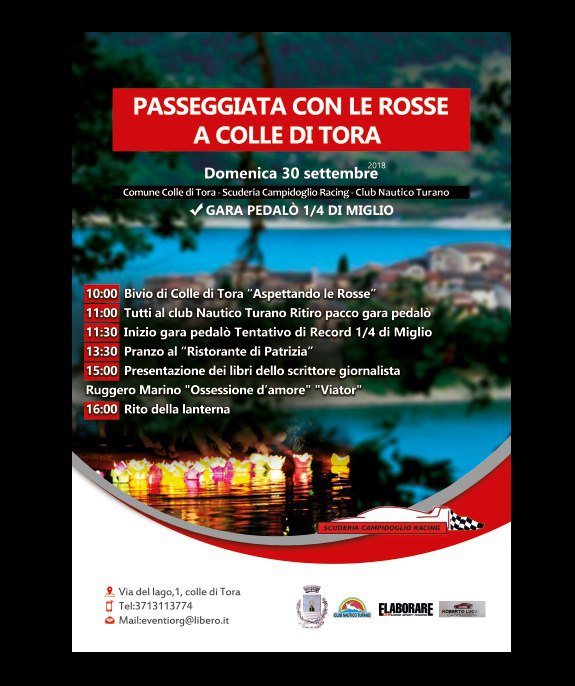 Raduno Ferrari Lago Turano Rieti sett 2018