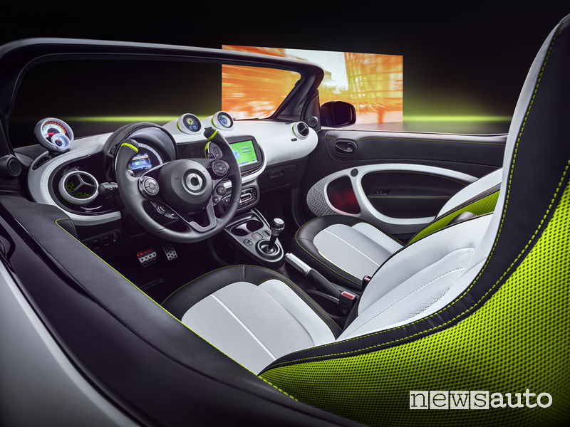 smart forease, interni show car