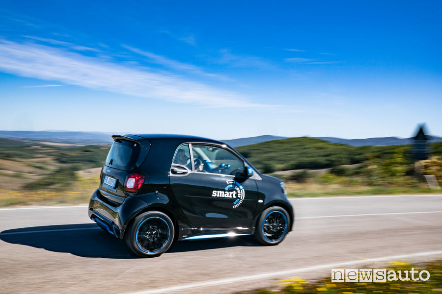 smart EQ elettrica alla green power run