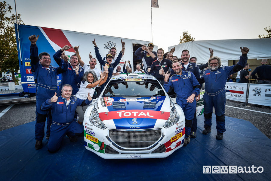 Andreucci e Peugeot Campioni Italiani Rally 2018