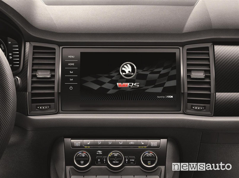 Skoda_Kodiaq RS 2019, schermo touch screen