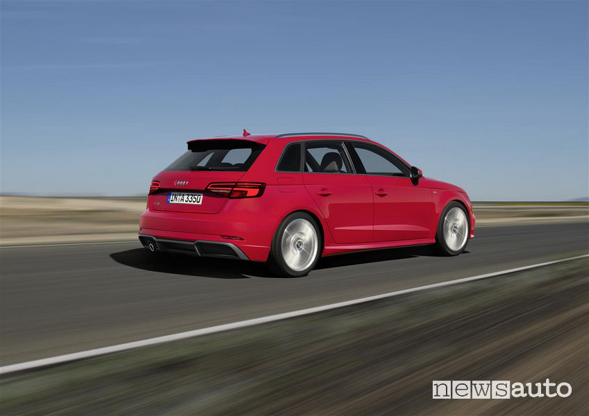 Audi_A3 Sportback 2019, vista posteriore