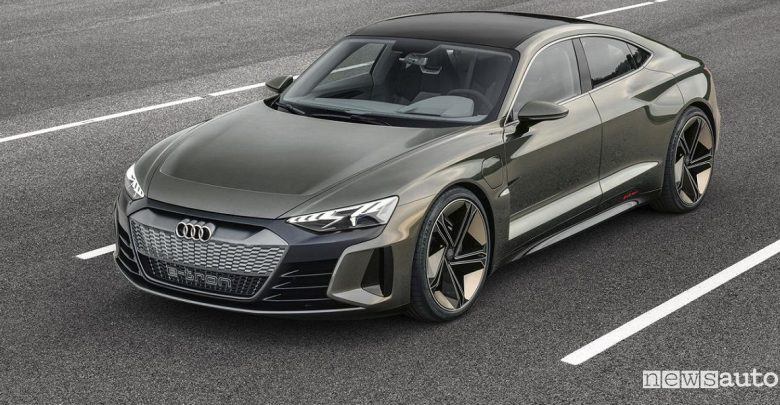 Auto sportiva elettrica Audi e-tron GT