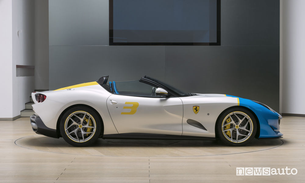 Ferrari_SP3JC One Off, vista laterale
