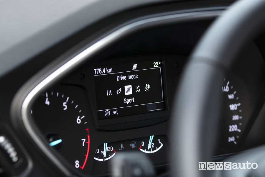 Ford Focus Active, quadro strumenti